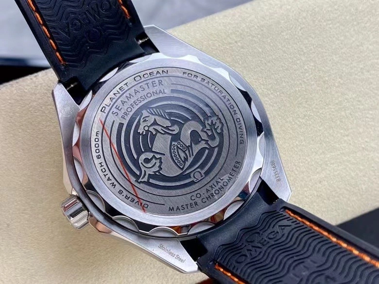 CBD Factory Omega Seamaster Ultra Deep 45.5mm Orange Bezel Grey Dial (215.32.46.21.06.001) 1:1 Super Clone – DD8912 Movement WaterResistant 218